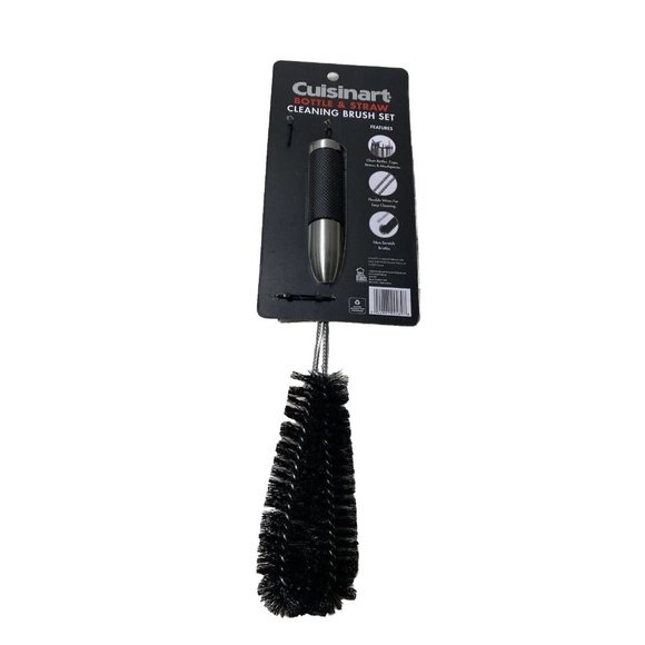Cuisinart Flexible Bottle/Tumbler & Reusable Straw Brush Cleaner Set Brand New - Picture 5 of 7